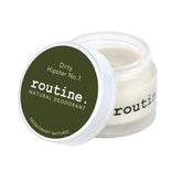 routine Dirty Hipster No.1 Natural Deodorant — Aluminum-Free Jar with Pure Patchouli Scent
